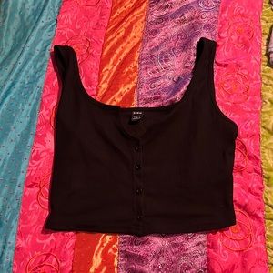 Black SHEIN crop top